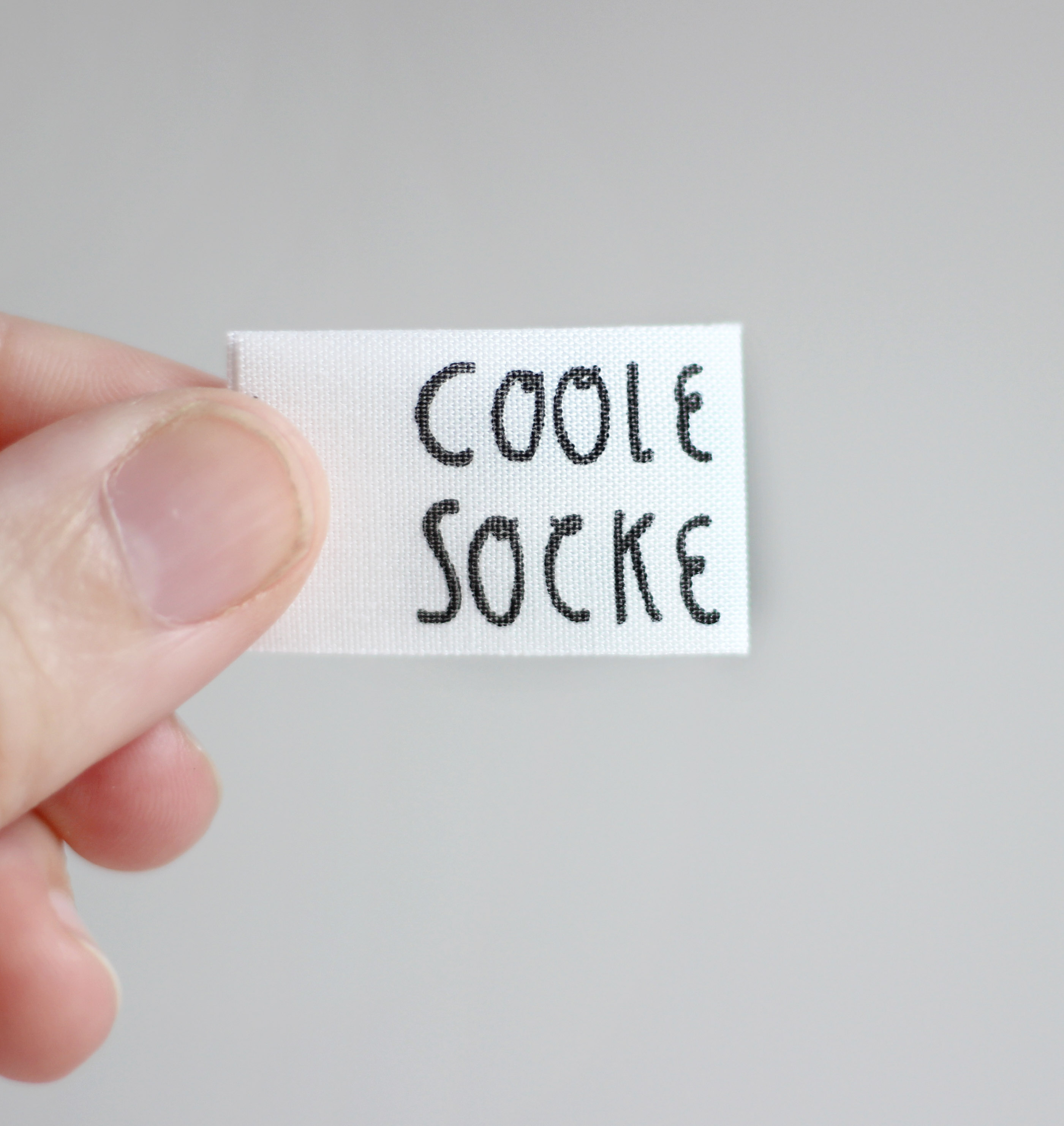   Etikett coole Socke |5er Set Biobaumwolle bedruckt von Halfbird