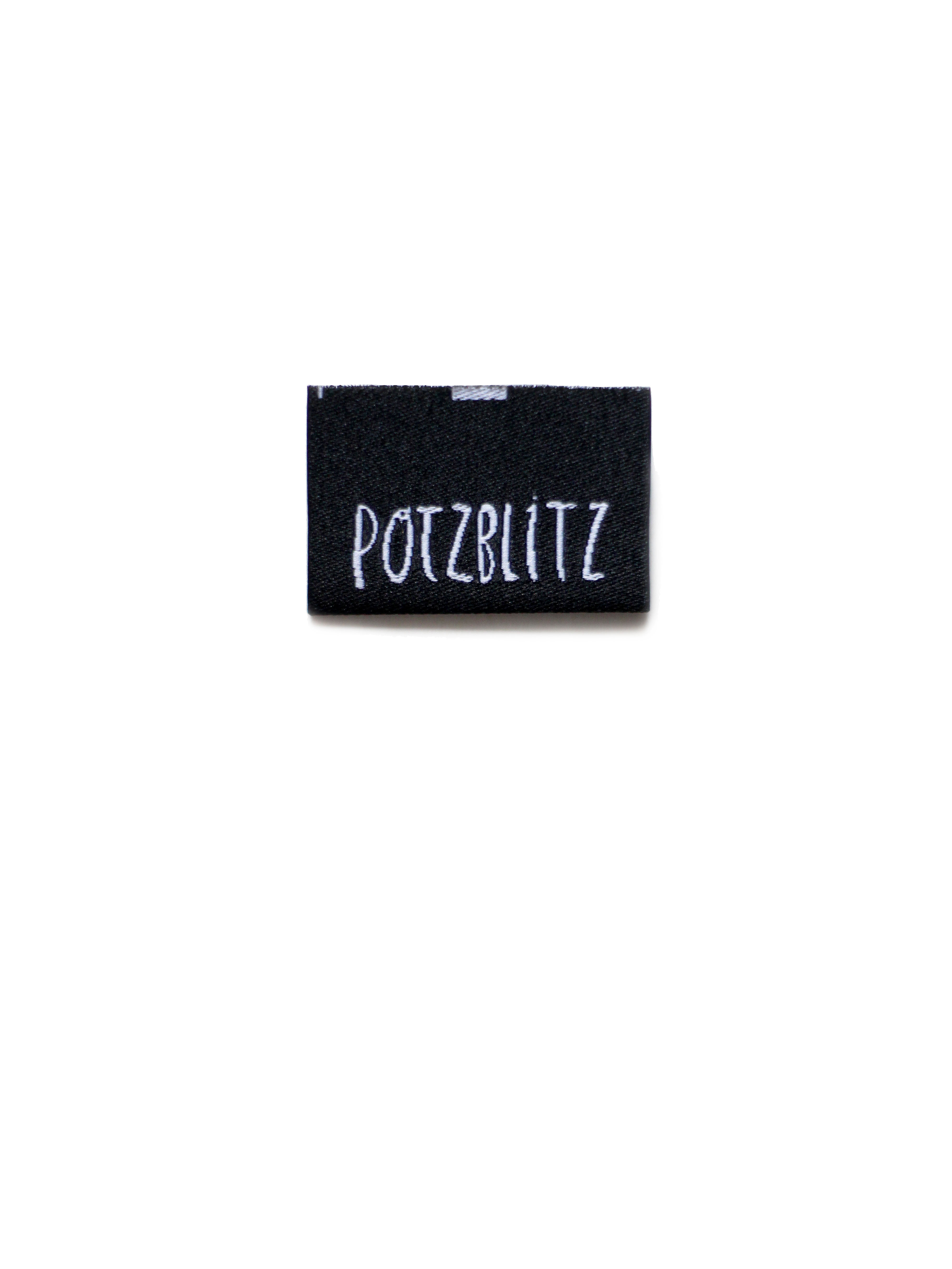 Etikett "Potzblitz" | 3er Set gewebt von Halfbird
