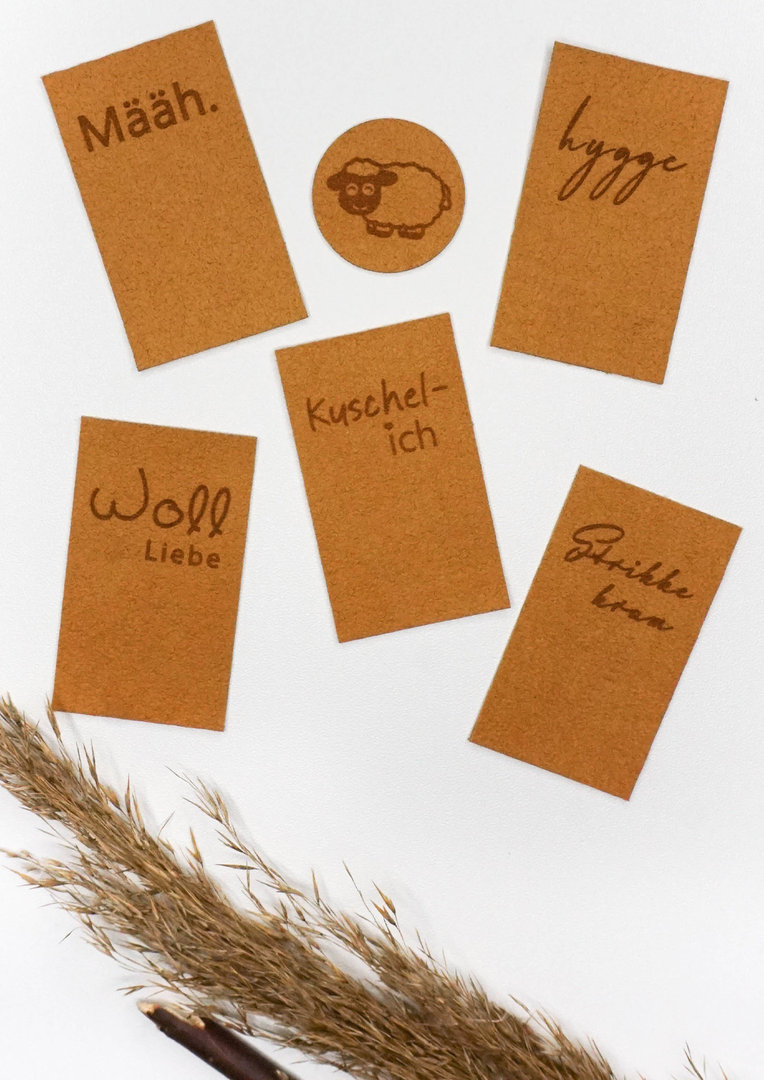 #labelfaible „Wollliebe“ Labels von Snyggli 6er Set