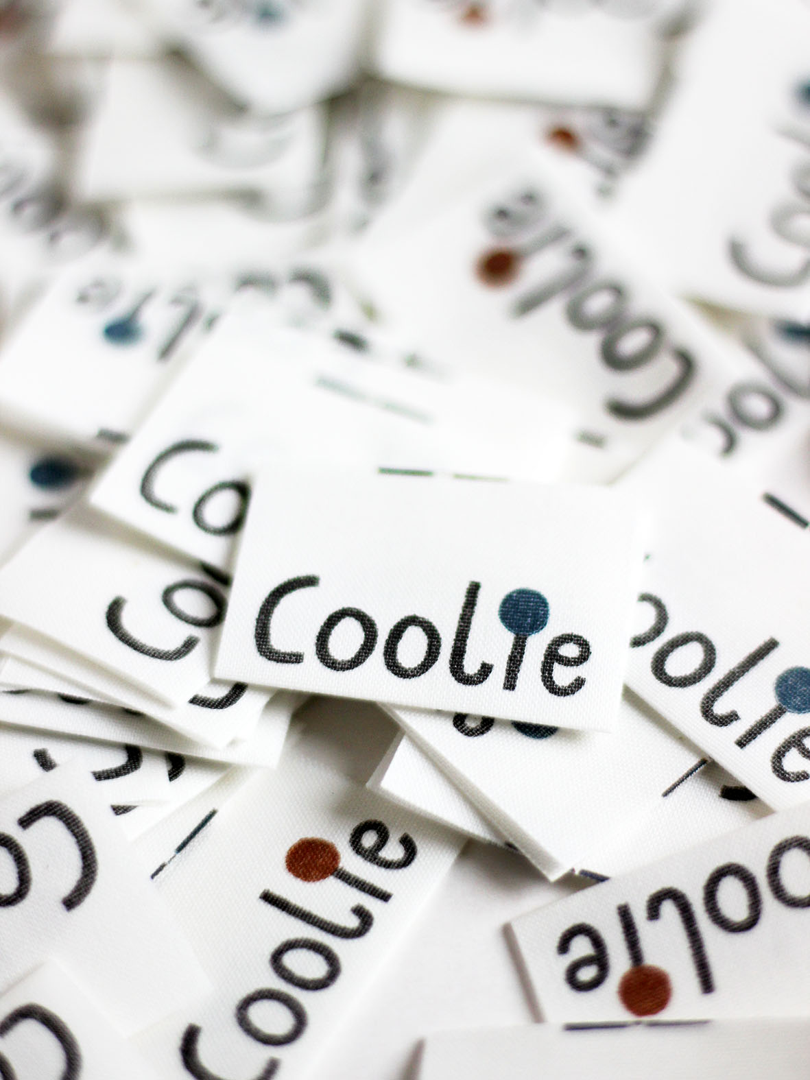 Etikett "Coolie" | 5er Set Biobaumwolle bedruckt